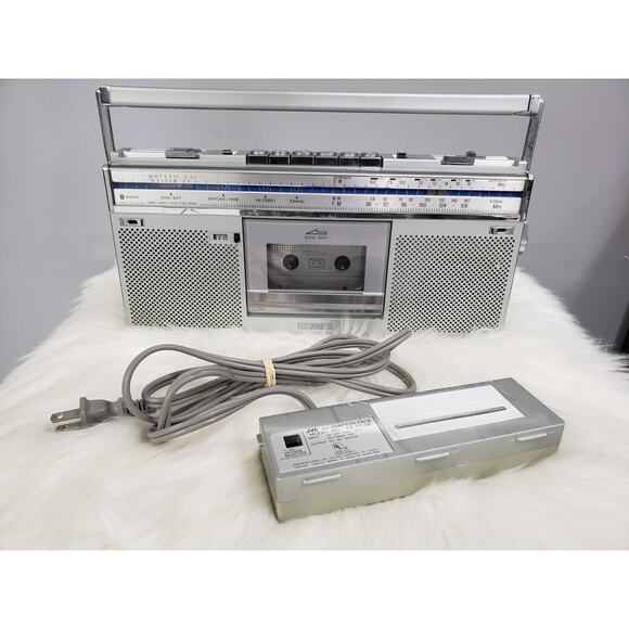 JVC RC-S5JW BIPHONIC Stereo With AC Adapter Pack‎ FM AM Works - Picture 13 of 13